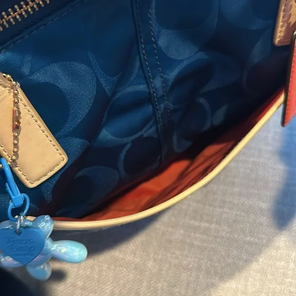 Coach Tote Royal Blue purse - Picture 11 of 13
